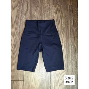Lululemon Align High Rise Navy 8" Shorts Size 2